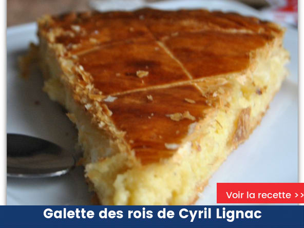 Galette des rois à la frangipane de Cyril Lignac